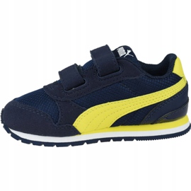 Puma St Runner V 2 Spädbarn Jr 367137-09 marinblå gul 1