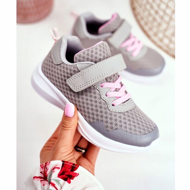 EVE Sportbarnskor med kardborregrå Mirabell 2