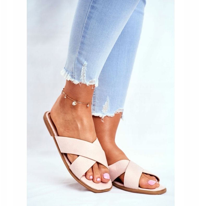 Dam tofflor, remmar, Cross Beige Filippinerna 1