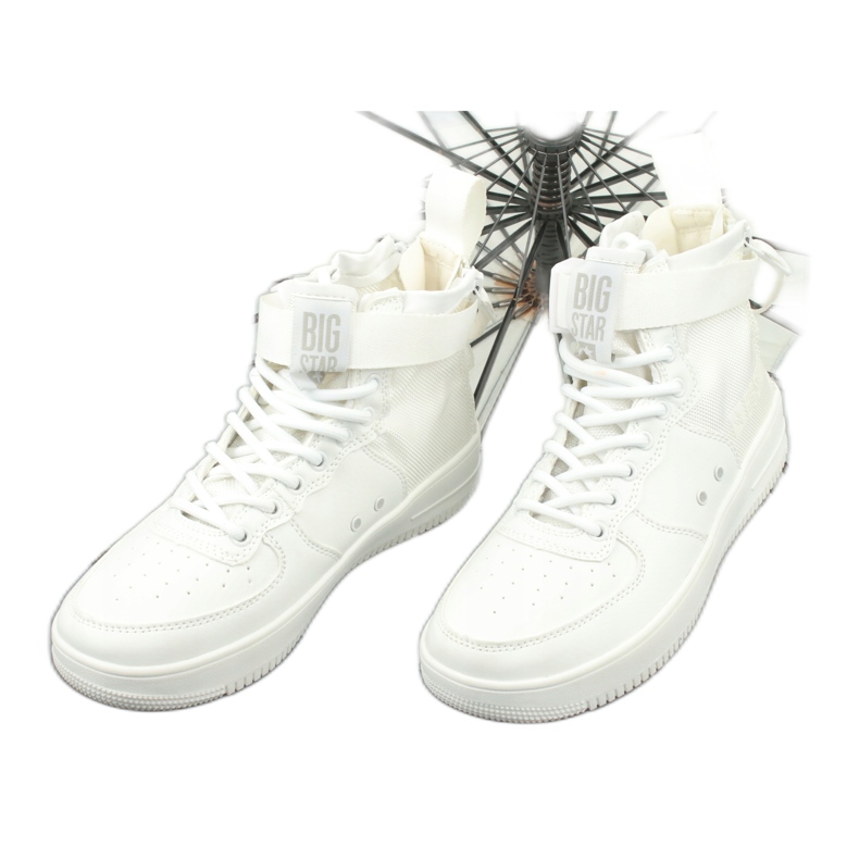 Big Star High Eco-Leather Sneakers Białurówka White vit 2