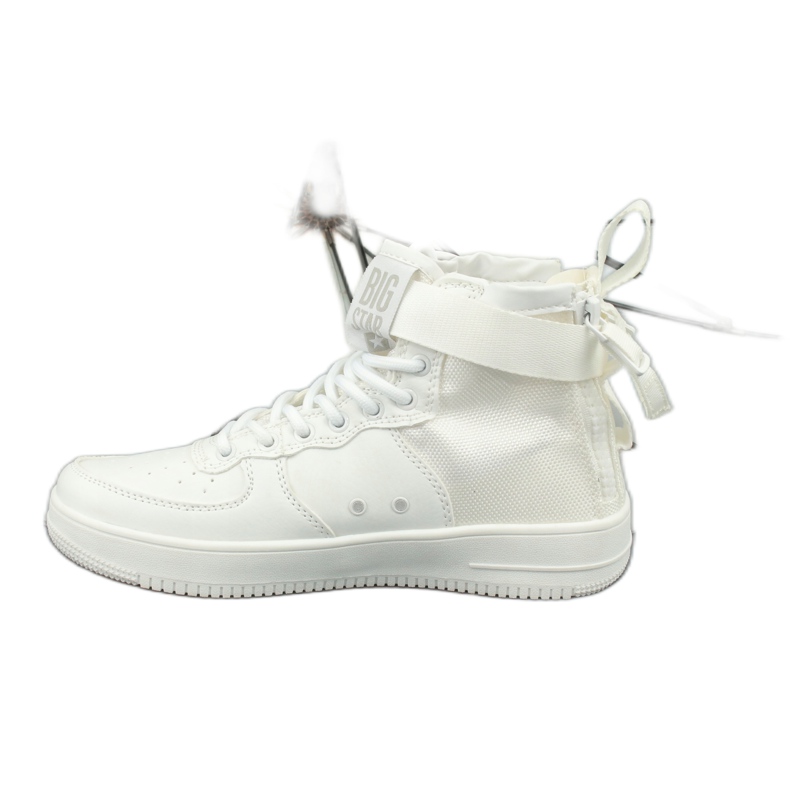 Big Star High Eco-Leather Sneakers Białurówka White vit 1