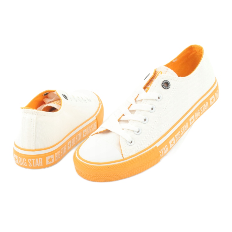 Big Star FF274234 gul sula sneakers, vita 3