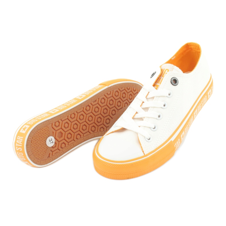 Big Star FF274234 gul sula sneakers, vita 4