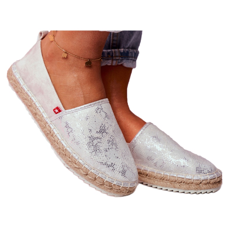 Big star espadrilles 274A514 silver- grå 2