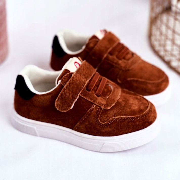 Apawwa Barnskor Mocka med kardborrebrun Trelmo 2