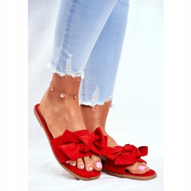 Malaysia tofflor för kvinnor med röda rosetter 1