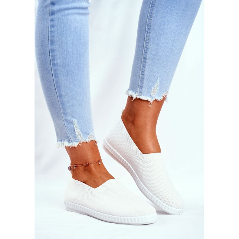 Dam Sneakers Slip-on Sneakers Vit Grigio 1