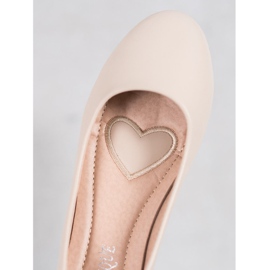 Diamantique Beige ballerinor 1