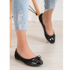 Diamantique Ballerinor med mesh svart 1