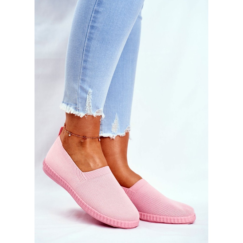 PS1 Dam Sneakers Slip-on Sneakers Rosa Grigio 1