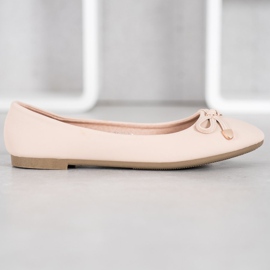 Diamantique Klassiska Beige Ballerinas brun mångfärgad 1