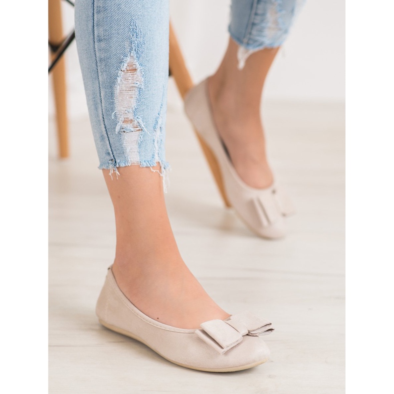 Bona Snygg Ballerina Med En Rosett brun 2