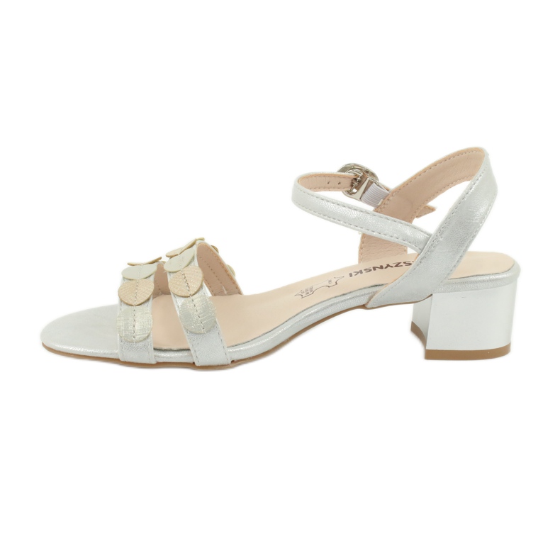 M.Daszyński Sandaler för kvinnor randar Daszyński SA177-4 grå 1