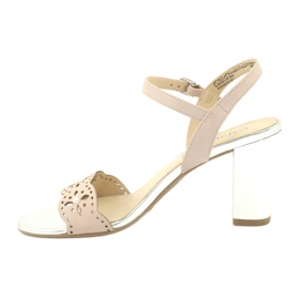 Caprice sandaler damskor 28303 mångfärgad rosa 1