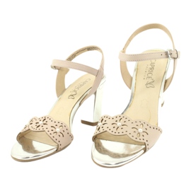 Caprice sandaler damskor 28303 mångfärgad rosa 2