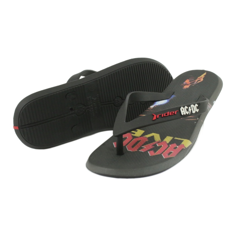 RIDER 82799 ACDC flip-flops THONG AD men BRAZIL svart mångfärgad 2