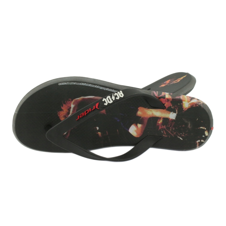 RIDER 82799 ACDC flip-flops THONG AD men BRAZIL svart mångfärgad 3