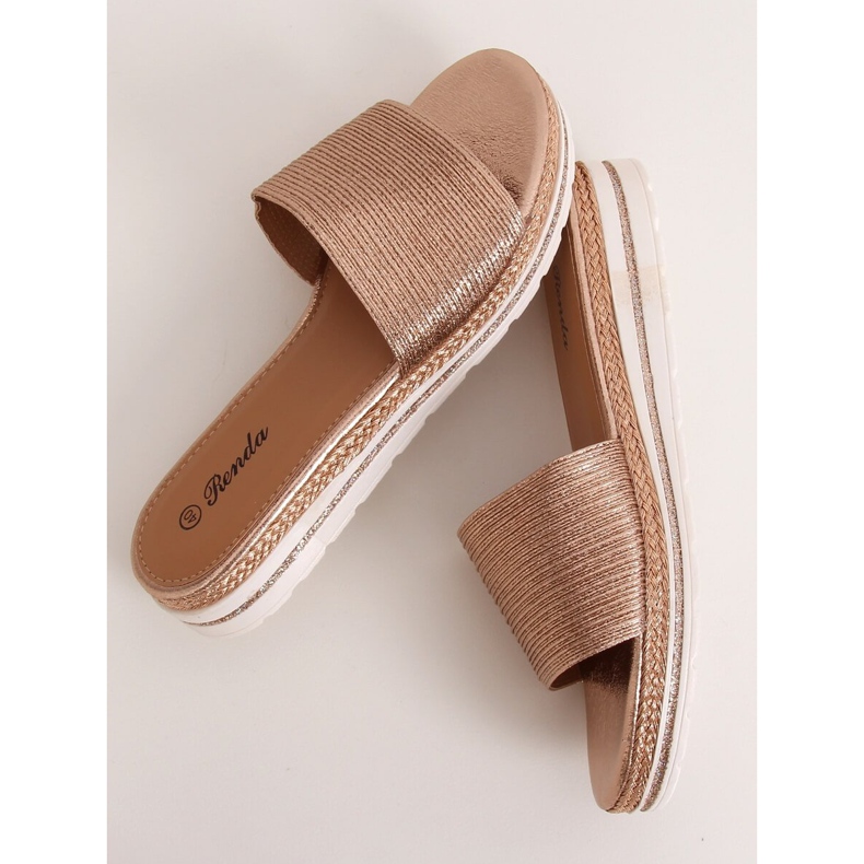 Champagne damtofflor 222-32 Champagne gyllene 1