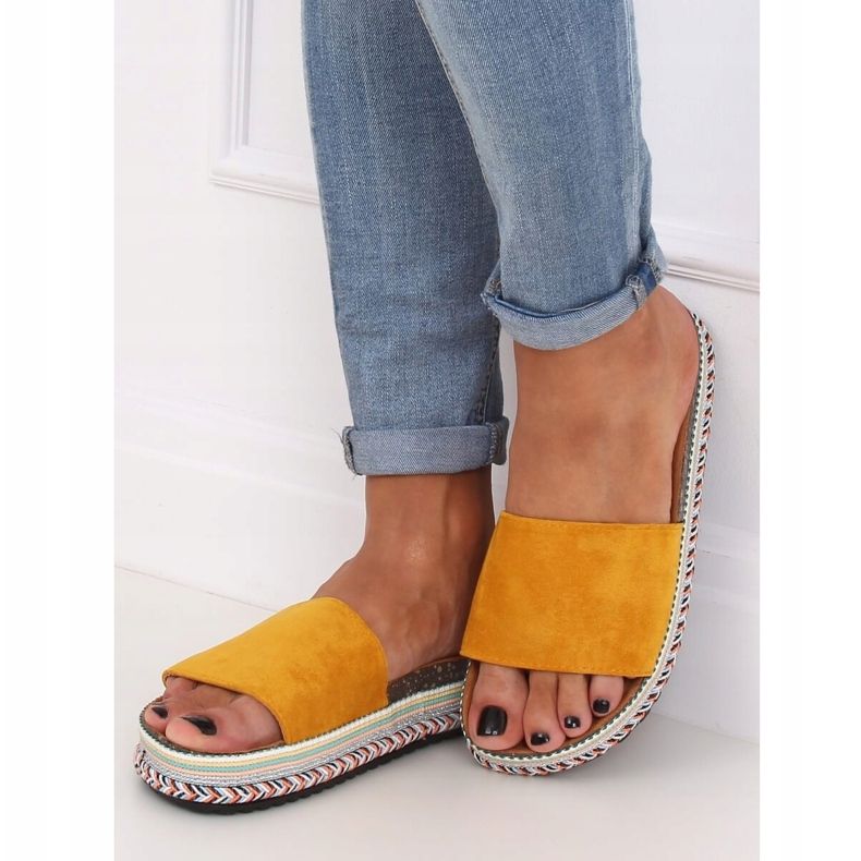 Honung tofflor för kvinnor BQ-50 gul 1