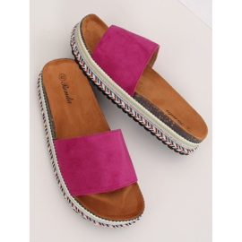 Viola tofflor för kvinnor BQ-50 Rose Red violett 1