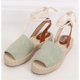 Aquamarine espadriller dam LL908 grön 2
