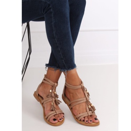 Boho beige sandaler JN806 Khaki 2