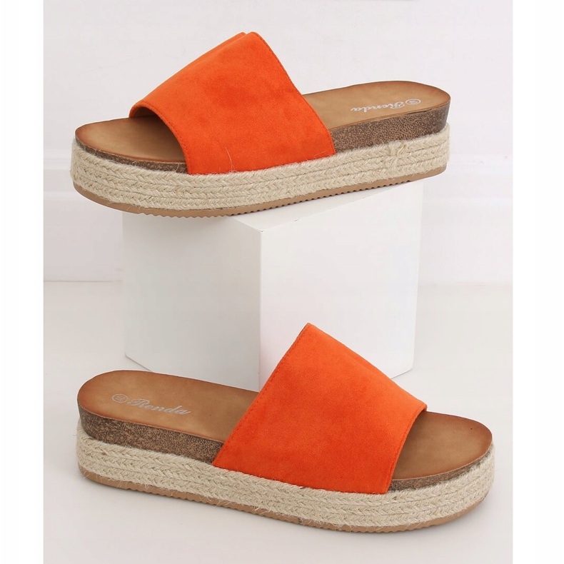 Orange espadrilles tofflor 10-215 Orange 1