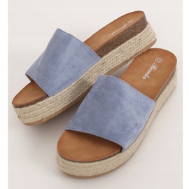 Blå espadrilles tofflor 10-215 Blå 1