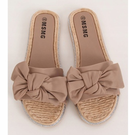 Dam beige WS9020 Light Camel tofflor 1