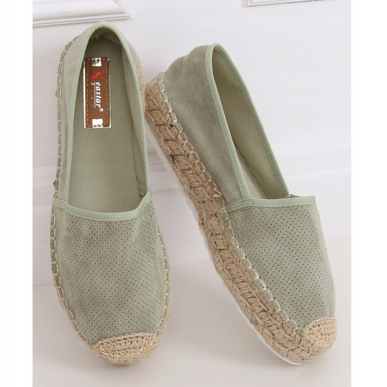 Aquamarine espadriller för kvinnor JH90P Grön 1