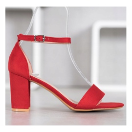 Anesia Paris Sandaler med hög klack röd 2