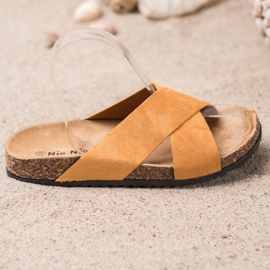 Nio Nio Casual tofflor på plattformen beige 1