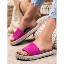 Renda Tofflor På Plattformen violett 1