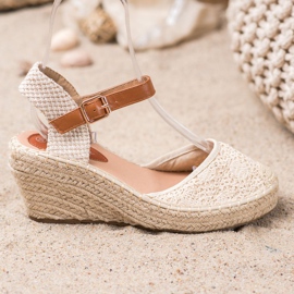 Renda Espadrilles med spänne brun 2