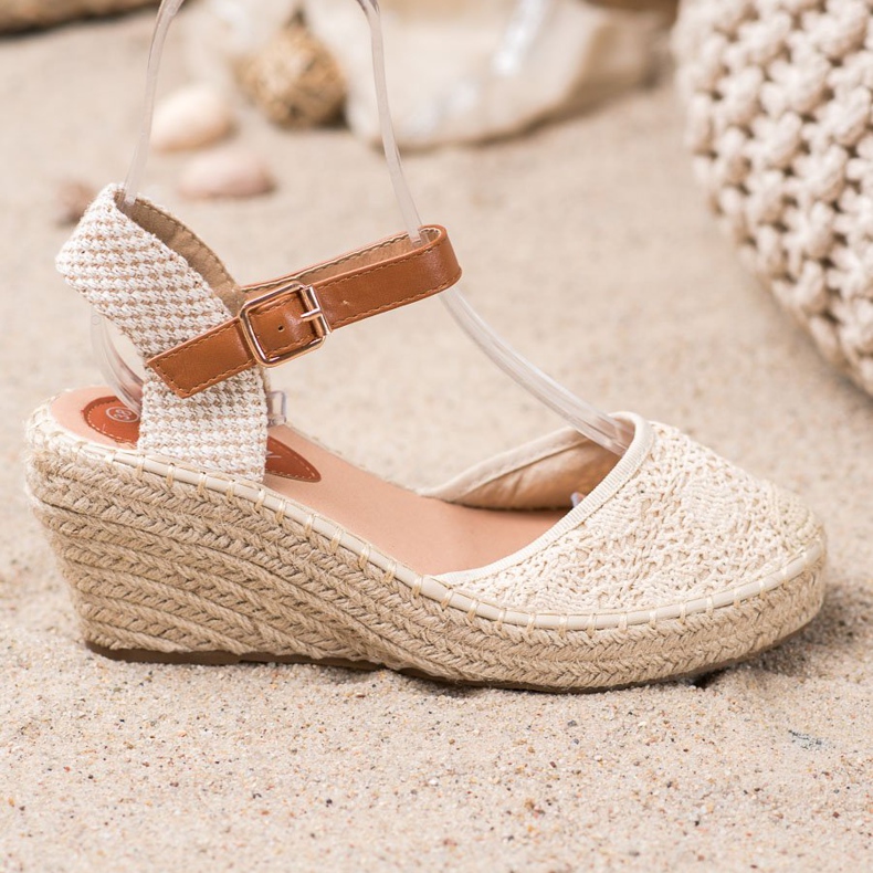 Renda Espadrilles med spänne brun 2