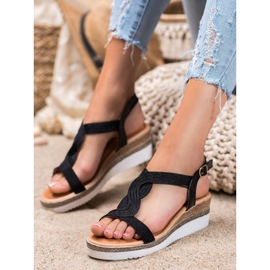 Diamantique Sandaler i kilklack svart 1