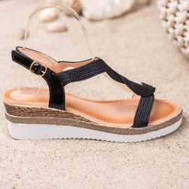 Diamantique Sandaler i kilklack svart 2