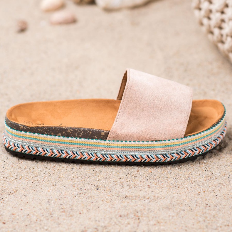 Renda Tofflor På Plattformen brun 2