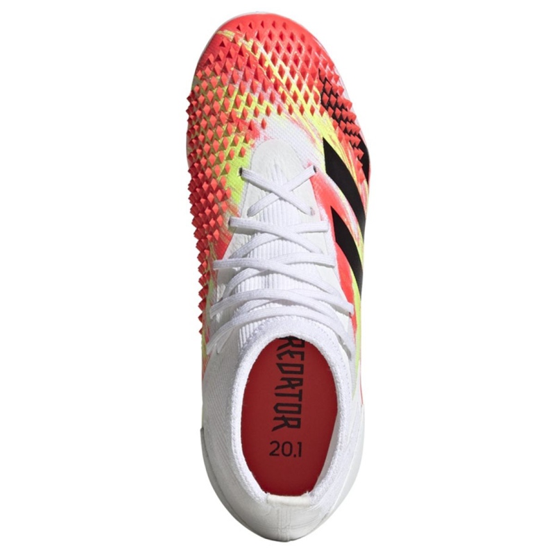 Adidas Predator Dracon 20.1 Fg Jr EG1608 fotbollsskor mångfärgad vit 2