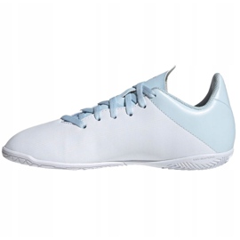 Inomhusskor adidas X 19.4 I Jr EF1624 mångfärgad vit 2