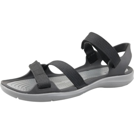 Crocs Swiftwater Webbing Sandal W 204804-001 svart grå 1