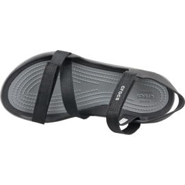 Crocs Swiftwater Webbing Sandal W 204804-001 svart grå 2