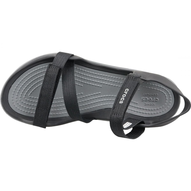 Crocs Swiftwater Webbing Sandal W 204804-001 svart grå 2