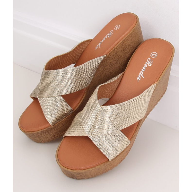 Guldkile tofflor 10-235 Guld gyllene 2