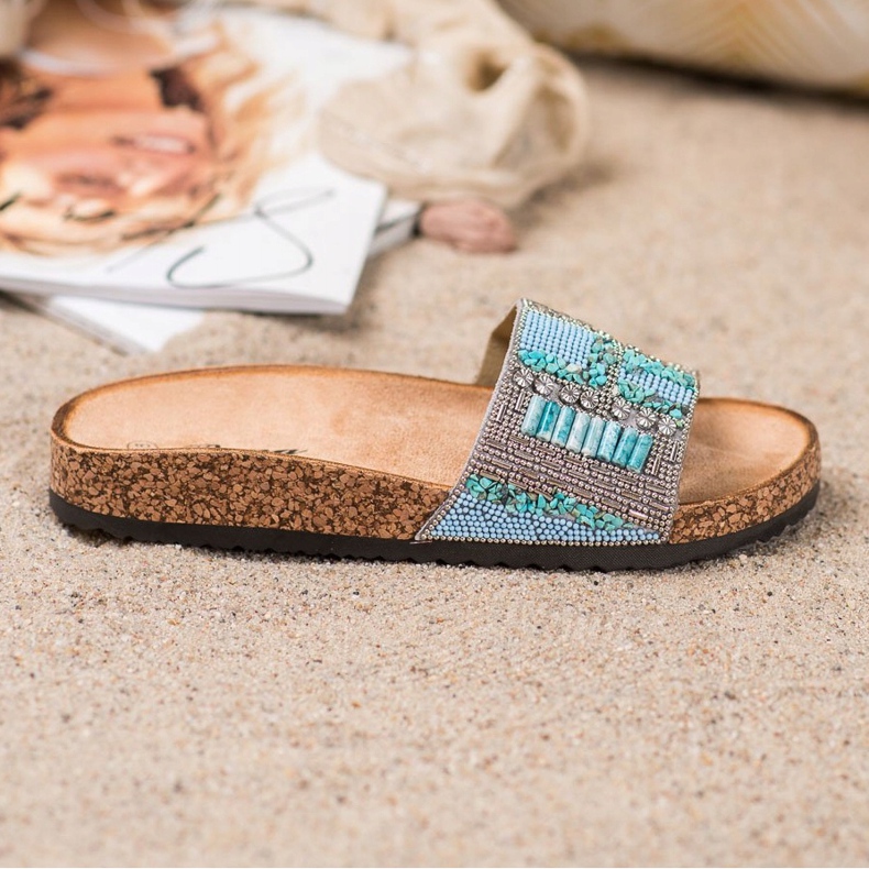 Bona Tofflor Med Pärlor mångfärgad 2