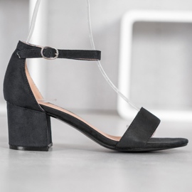 Diamantique Casual sandaler på en bar svart 2