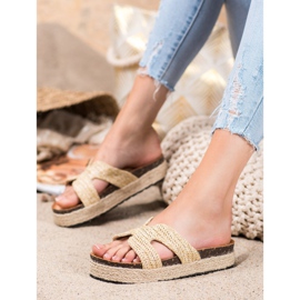 SHELOVET Bekväma Casual Tofflor brun 2