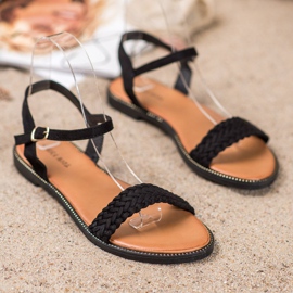 Laura Mode Casual svarta sandaler 2