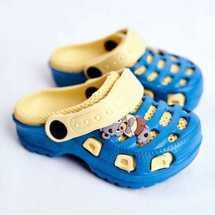 Giolan Barnskum tofflor Kroks Small Koala blå gul 1