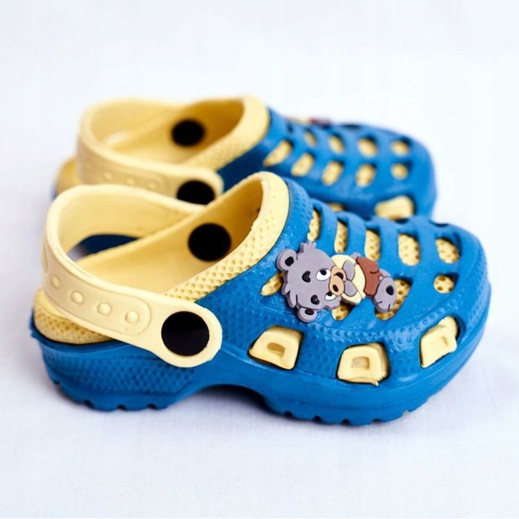 Giolan Barnskum tofflor Kroks Small Koala blå gul 2